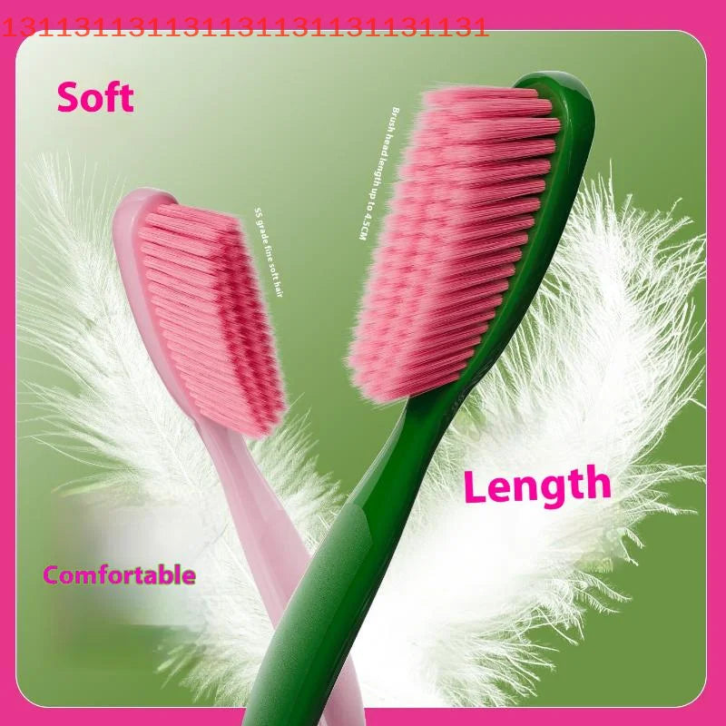 1/ 3PCS Long Headed Soft Bristled Adult Toothbrush Simple Household Independent Packaging Deep Cleaning Gum Oral Teeth Bacteria
