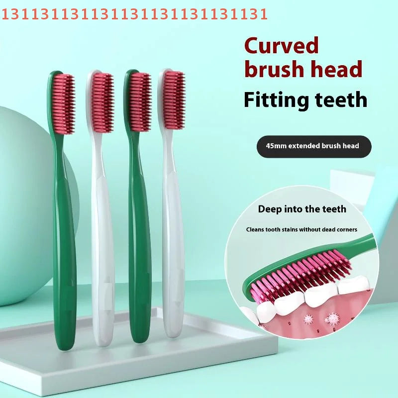 1/ 3PCS Long Headed Soft Bristled Adult Toothbrush Simple Household Independent Packaging Deep Cleaning Gum Oral Teeth Bacteria