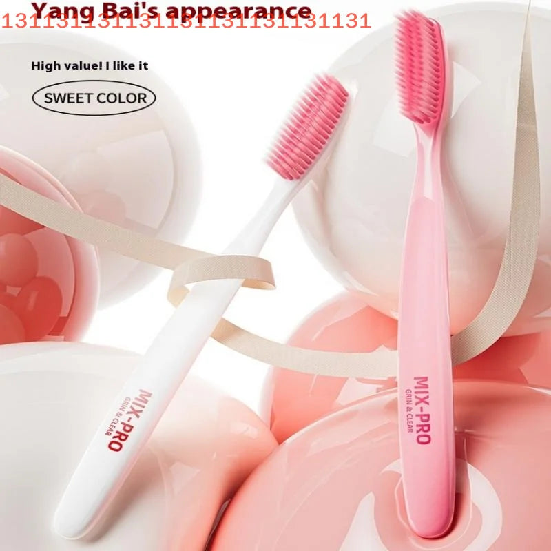 1/ 3PCS Long Headed Soft Bristled Adult Toothbrush Simple Household Independent Packaging Deep Cleaning Gum Oral Teeth Bacteria